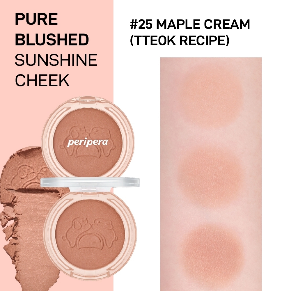 Má hồng Peripera Pure Blushed Sunshine Cheek, Custom Cheek