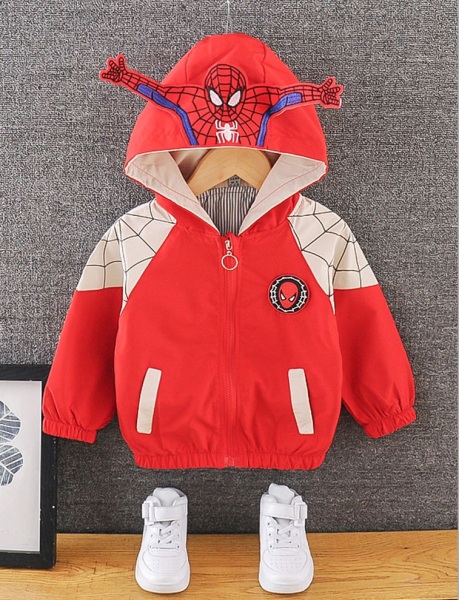 ❤️FREESHIP❤️ Áo khoác gió 2 lớp cho bé trai NGƯỜI NHỆN Spiderman 7-32kg