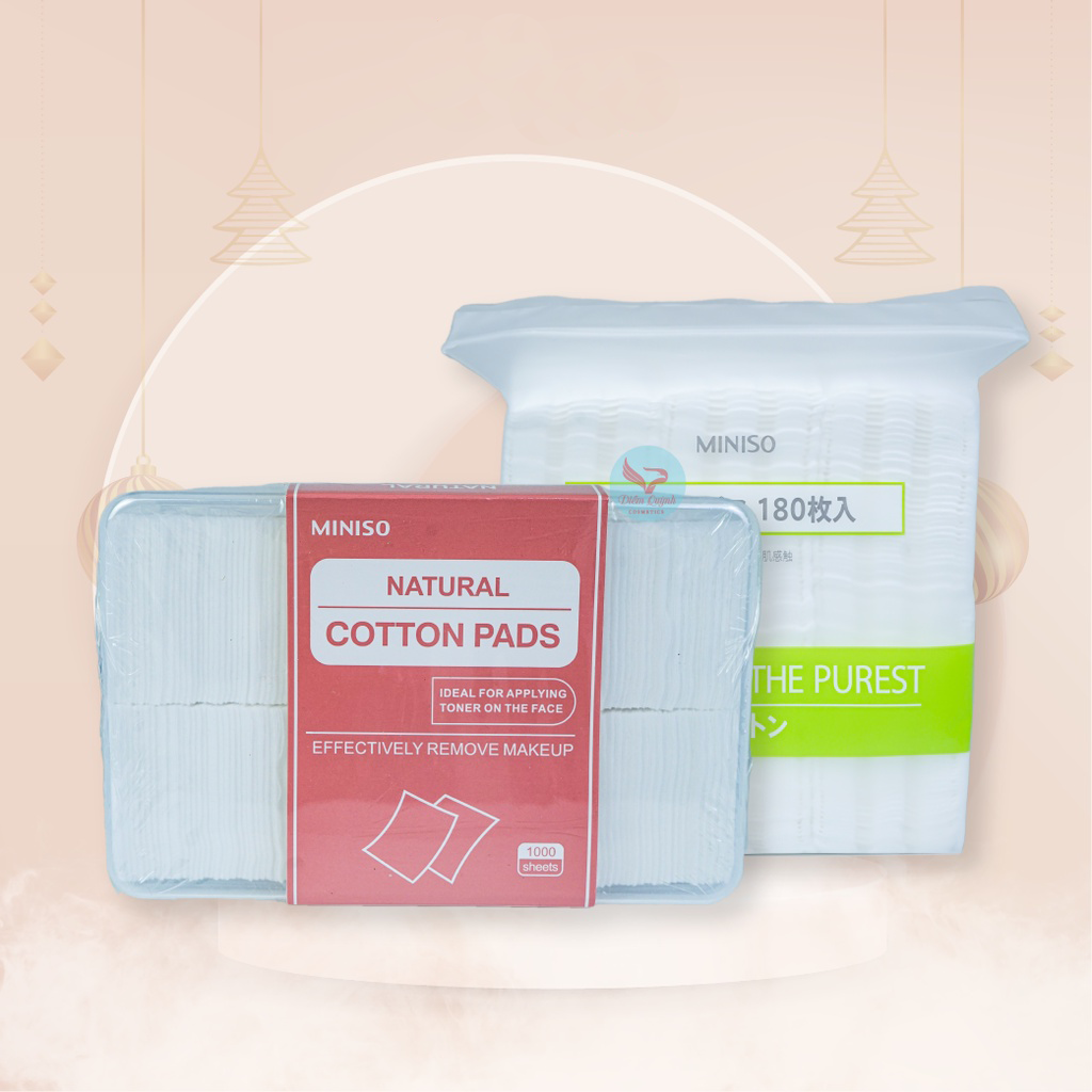 Bông Tẩy Trang Miniso Natural Cotton Pads