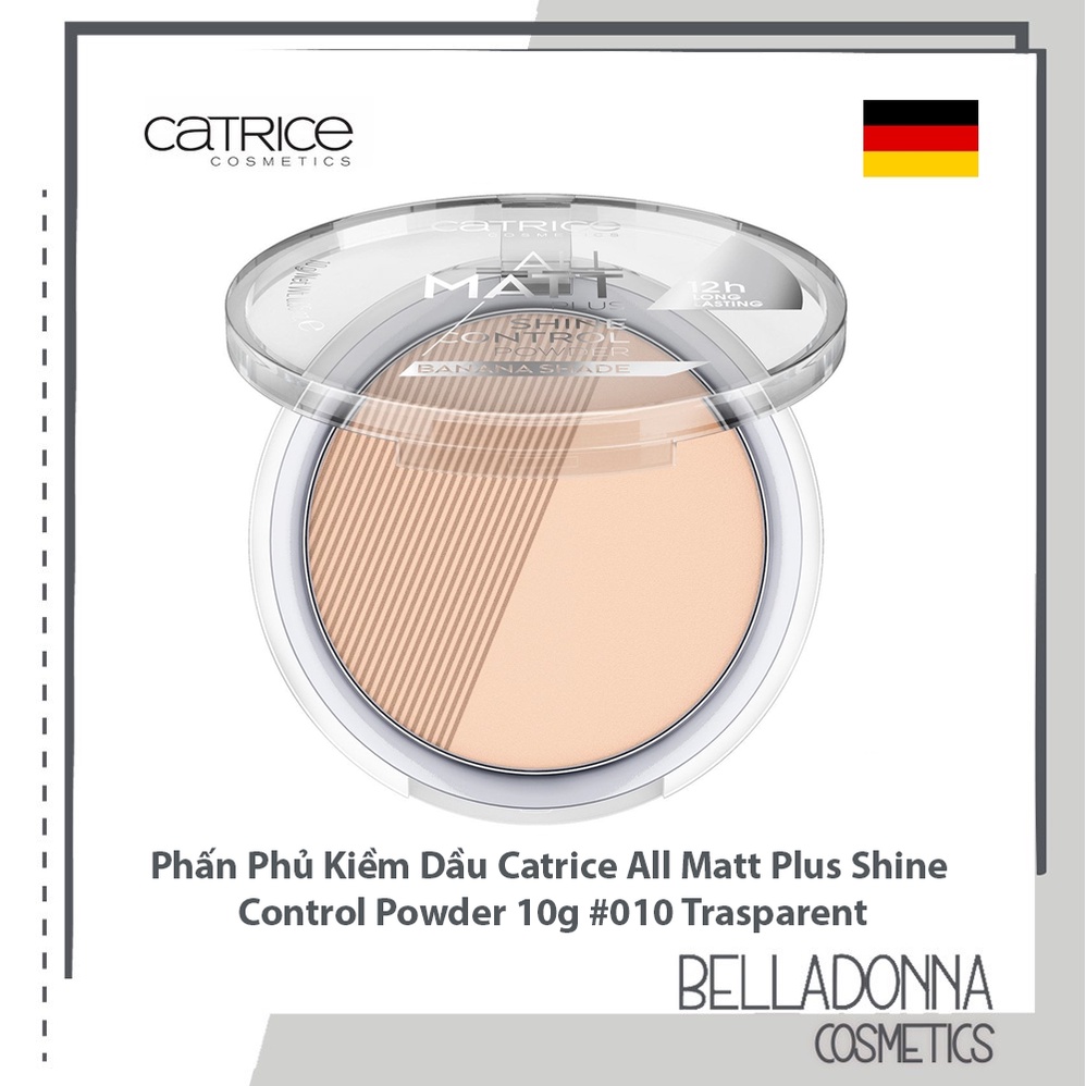 Phấn Phủ Kiềm Dầu Catrice All Matt Plus Shine Control Powder 10g #010 Trasparent