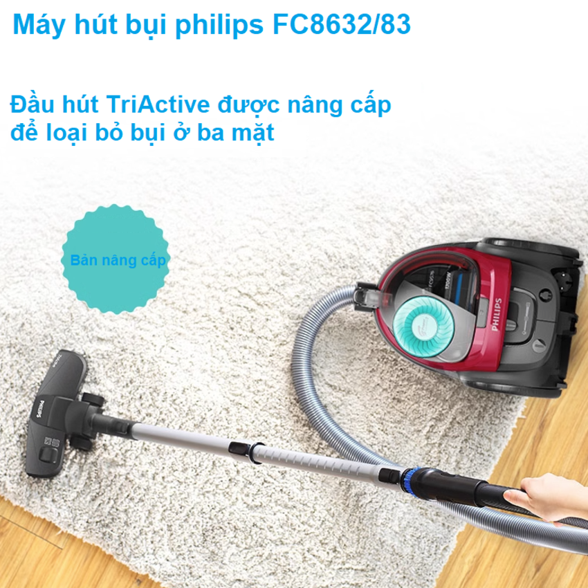 Philips PowerPro active fc8632 serial 5000 vacuum cleaner power 1700W