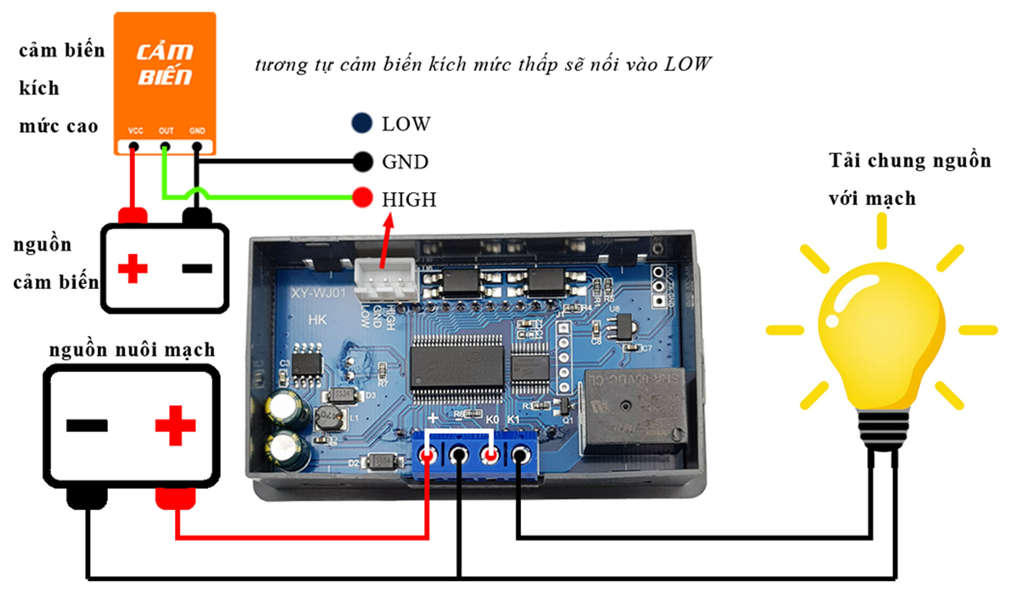 Mạch tạo trễ đóng ngắt thiết bị (Delay relay module)