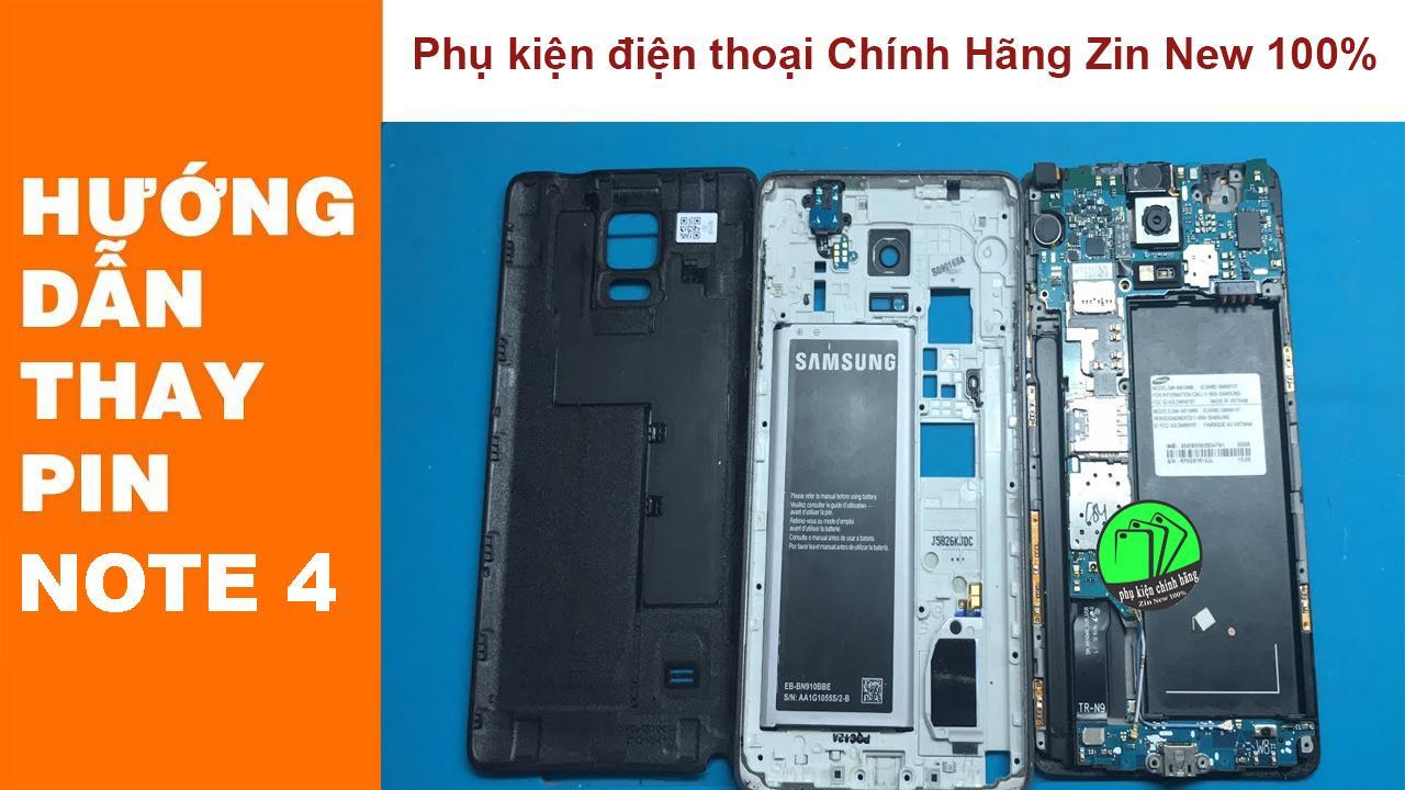 Pin SAMSUNG NOTE 4 (N910) dung lượng 3220mAh -NGUYÊN SEAL - Tặng kèm Cáp sạc