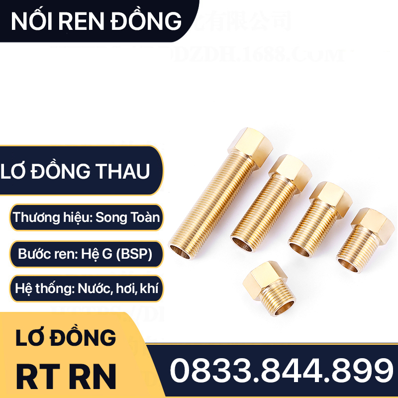 Brass Fittings, Internal Threaded to External Threaded Brass Connectors - Both Brass and Brass Plated