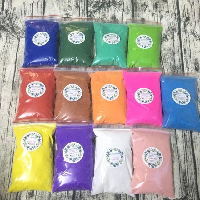 Combo 14 Bịch Cát Màu Tô Tranh Cát (Mỗi Bịch 50G )-Cát Màu Trang Trí Tiểu Cảnh- Đồ Chơi Tô Màu