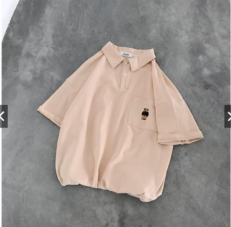 Áo thun tay lỡ form rộng có cổ