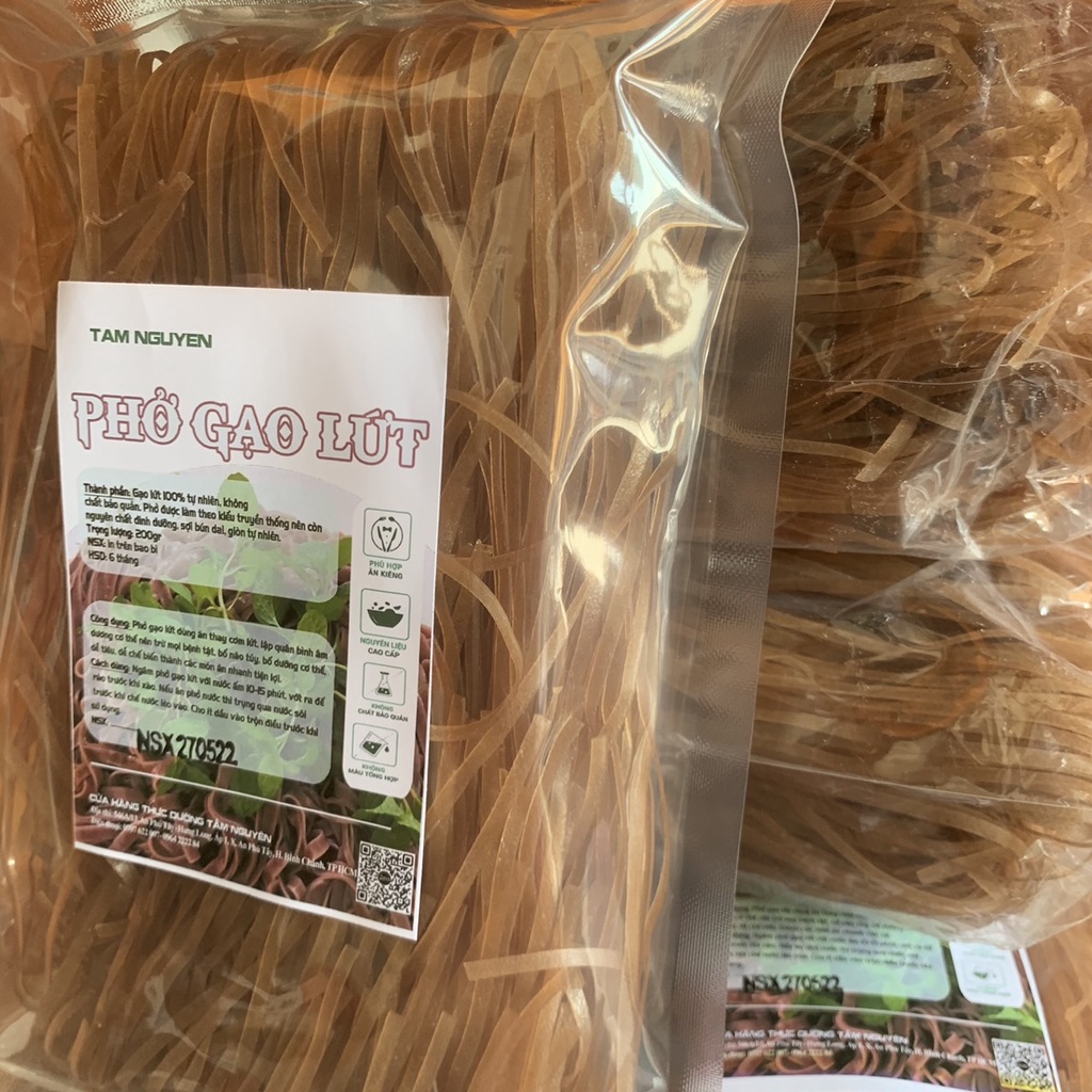 Phở Gạo Lứt hữu cơ túi 200gr