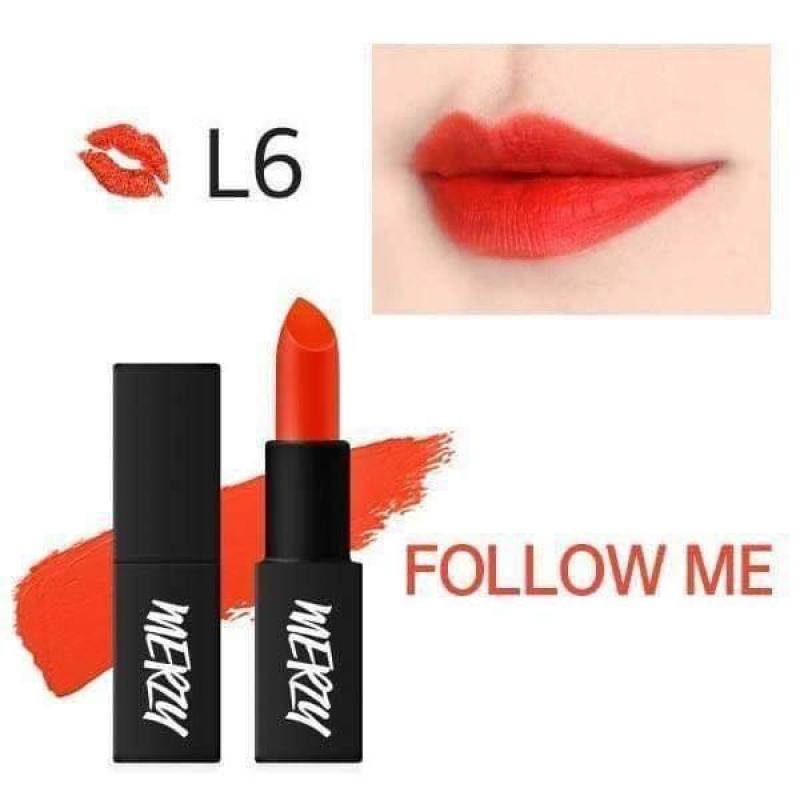 SON THỎI LÌ MERZY L6 MÀU ĐỎ CAM