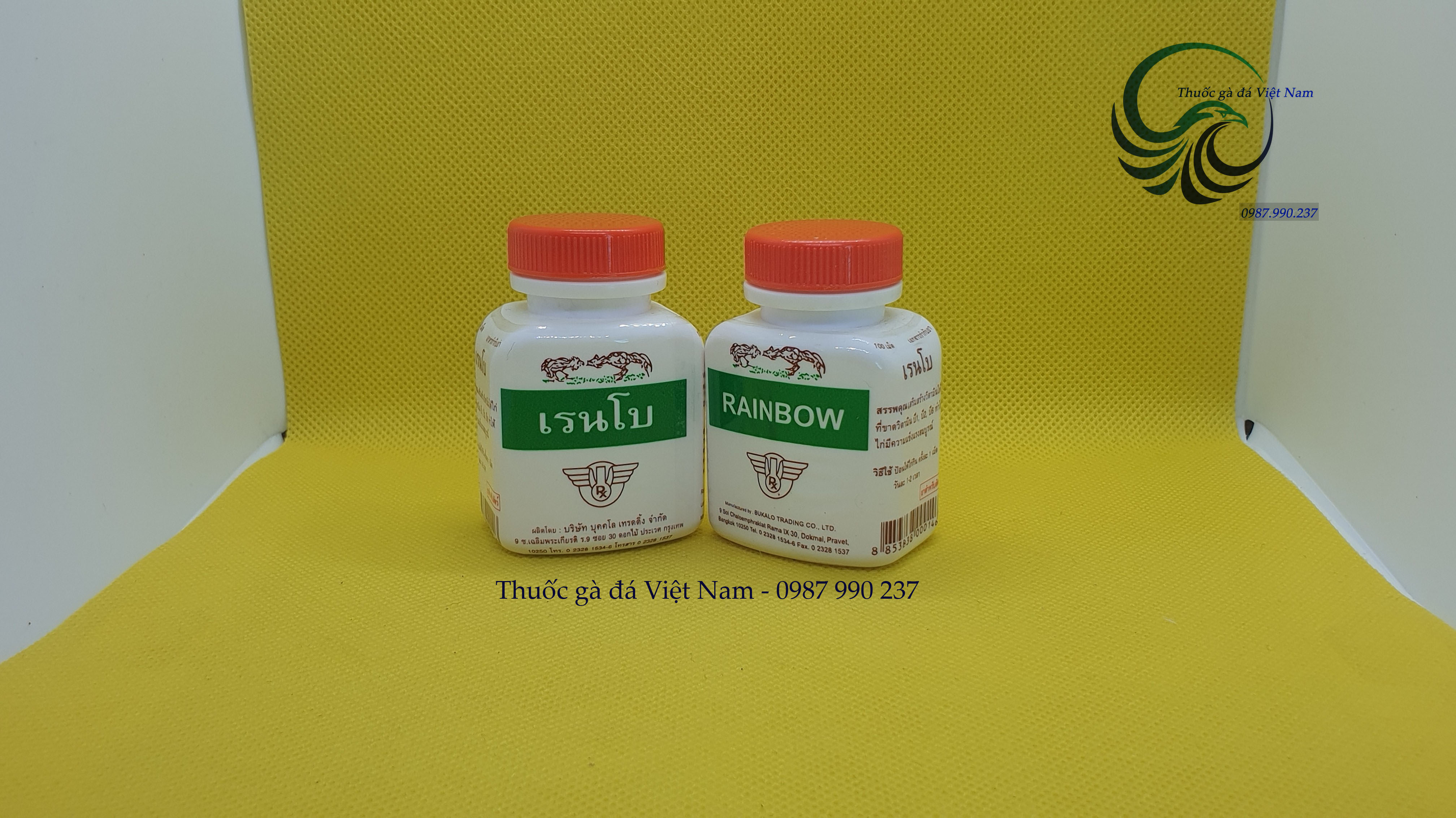 Combo 02 lọ thuốc gà đá RAINBOW