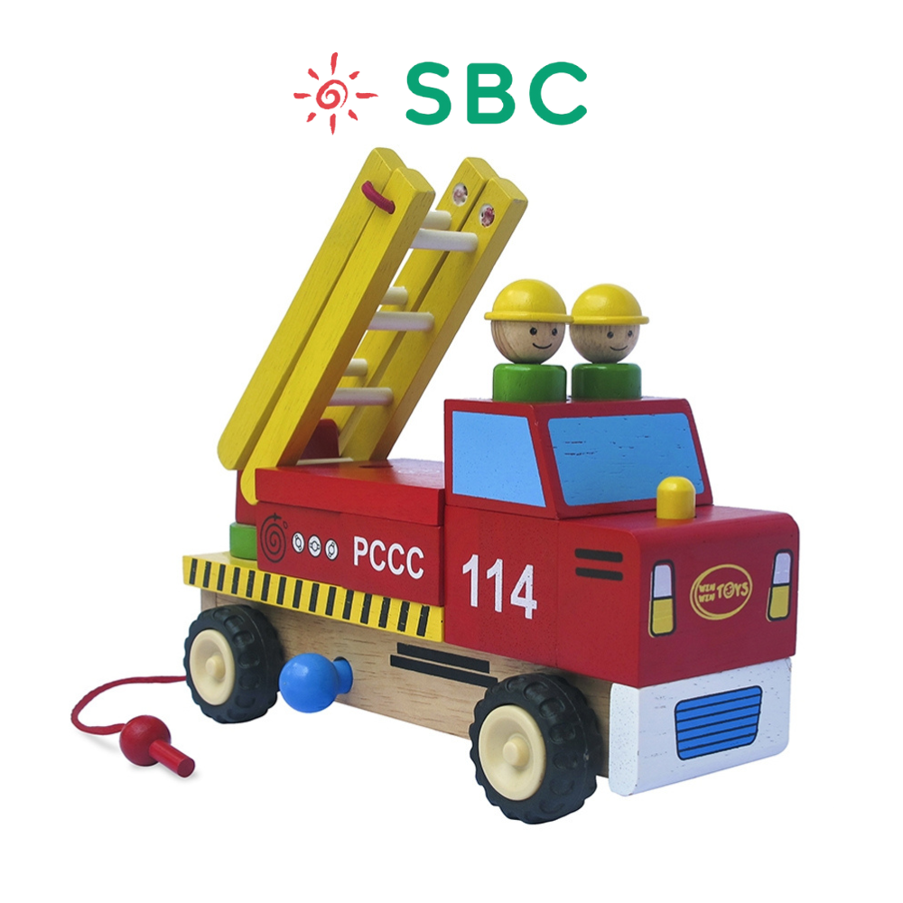 Đồ chơi gỗ - Xe thang lắp ráp Winwintoys