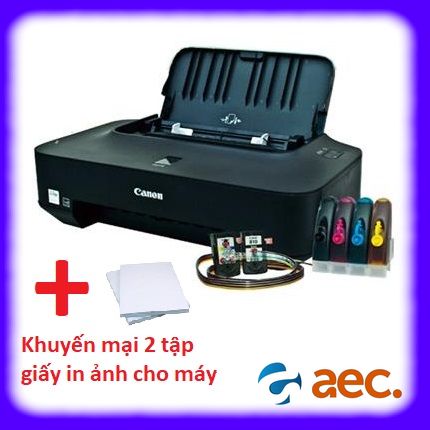 Máy in phun màu Canon Pixma IP2770 chính hãng giá rẻ ( Gắn bộ dẫn mực ngoài đã bao gồm mực in) + Khuyến mại 2 tập giấy in ảnh