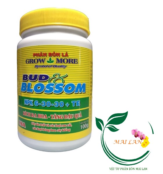 Phân bón lá grow more npk 6-30-30+te - #407a# 100g