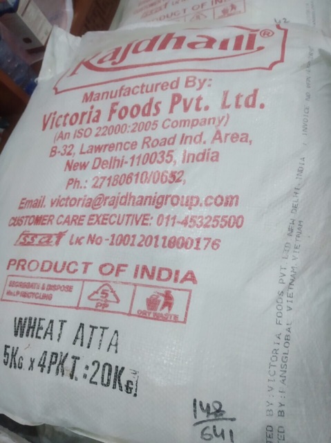 5kg bột mỳ nguyên cám Rạdhani Ấn Độ