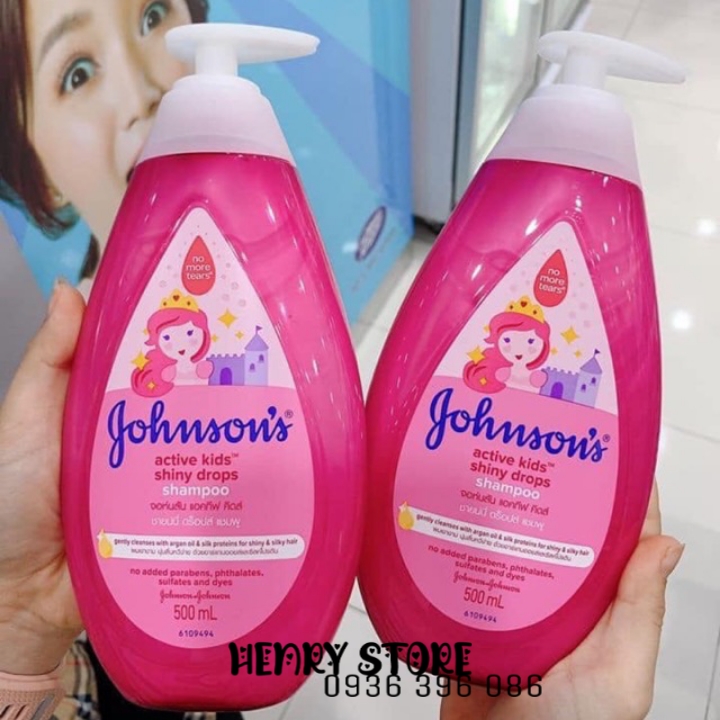 [CHÍNH HÃNG] Dầu gội óng mượt cho bé gái Johnson's 500ML