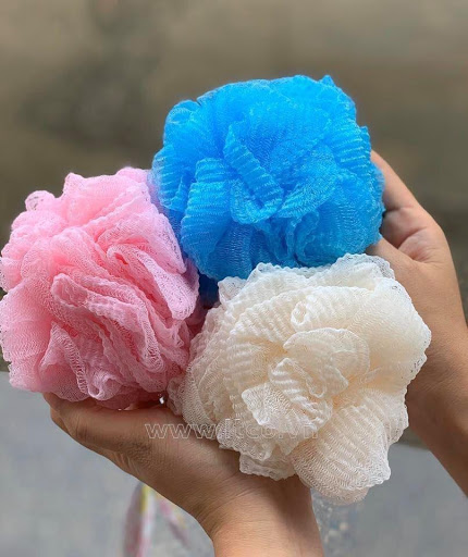 Bông tắm tạo bọt Hàng Nhật Chính Hãng