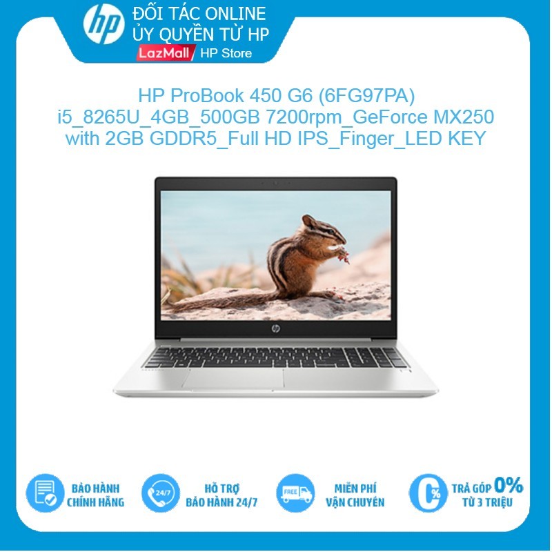 Bảng giá [Voucher giảm 15%, Tặng Office 365] LapTop HP ProBook 450 G6 - 6FG97PA |Core i5-8265U |4GB |500GB 7200rpm |VGA MX250 2GB |Full HD IPS |FreeDos Hàng Chính Hãng Phong Vũ