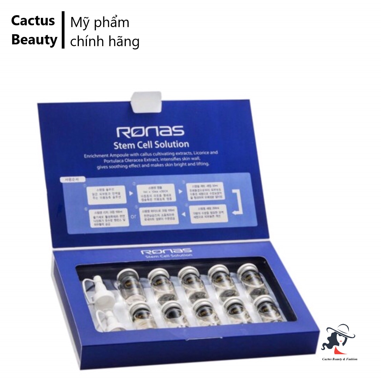 Tế Bào Gốc Serum Ronas Stem Cell Solution hộp Full
