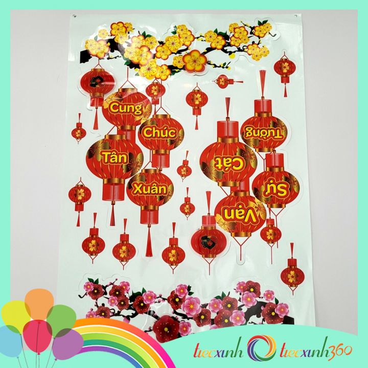 Decal trang trí Tết Xuân Năm mới