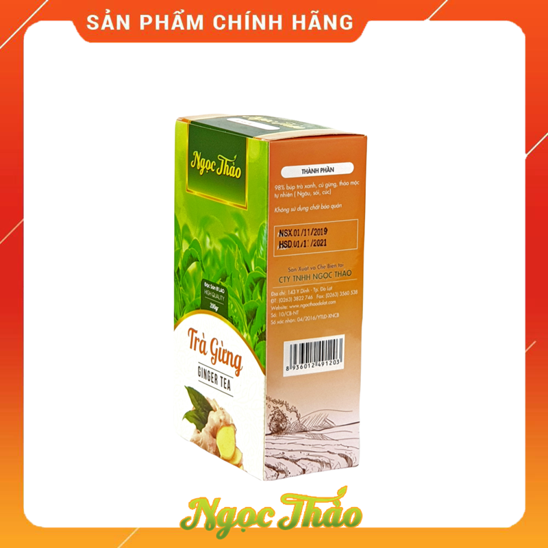 Hộp Trà Gừng 200 gr - Ngọc Thảo