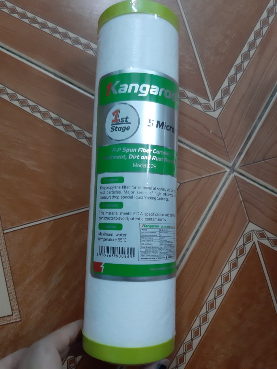 [HCM]LÕI LỌC SỐ 1 KANGAROO - LÕI LỌC NƯỚC KANGAROO SỐ 1