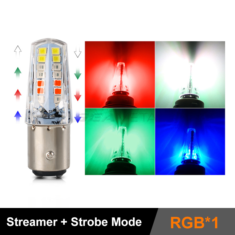 Car brake lights 9smd rgb tail lamp 12v led motorcycle flash lights