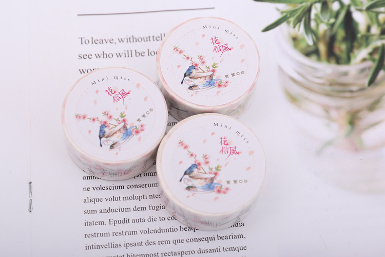 Băng keo trang trí - Washi tape mini miss ( trang trí sổ tay - sổ planner )