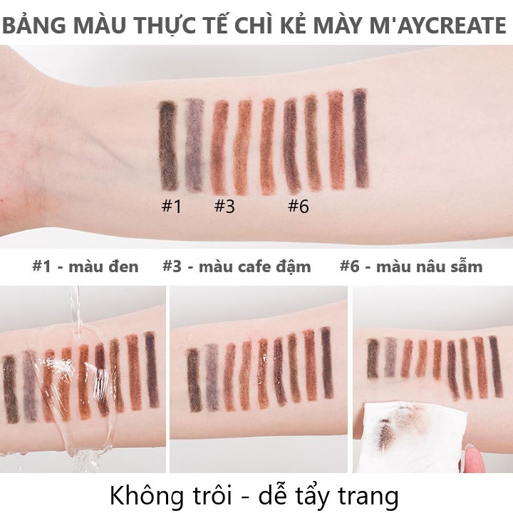 [HCM]Chì Kẻ Mày MayCreate Eyebrow Pencil MCE101