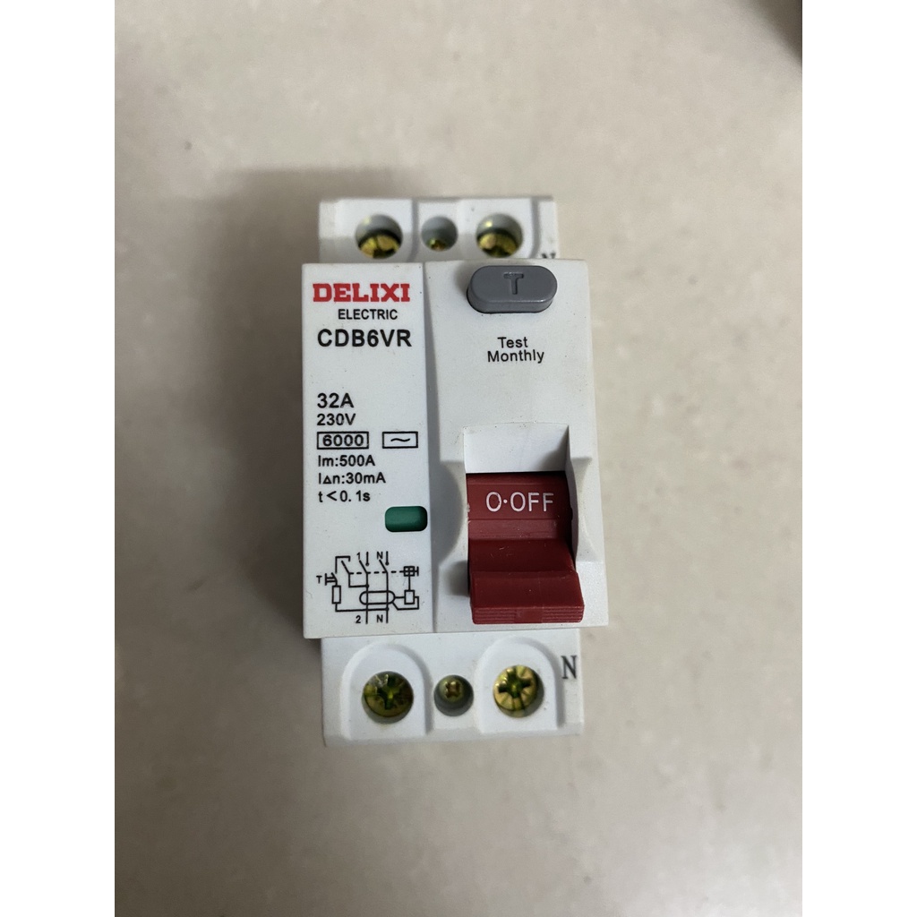 Cầu dao chống rò RCCB 2P 32A, 40A, 63A Delixi