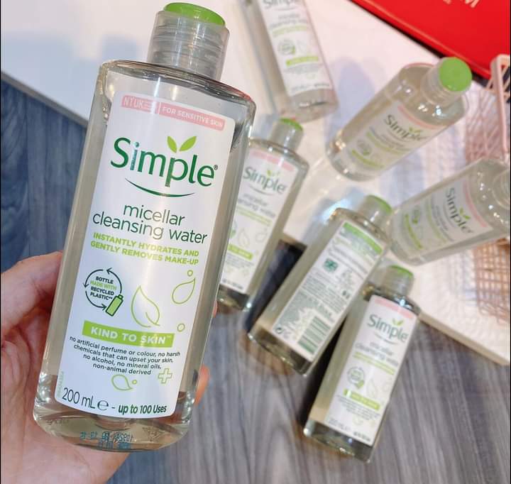 [95.000đ] Nước tẩy trang Simple Micellar 200ml