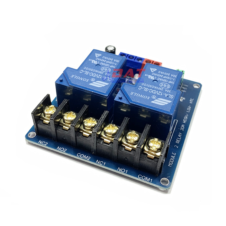[HCM]Module 2 Relay 30A - 12V Kích High/Low HTC