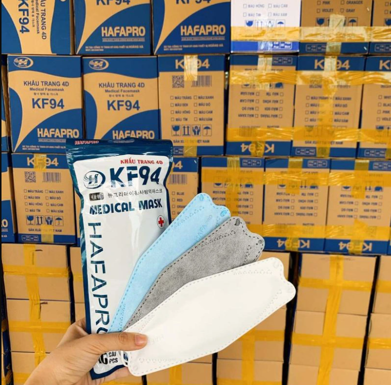 Thùng khẩu trang y tế HAFAPRO KF94 (300 cái)