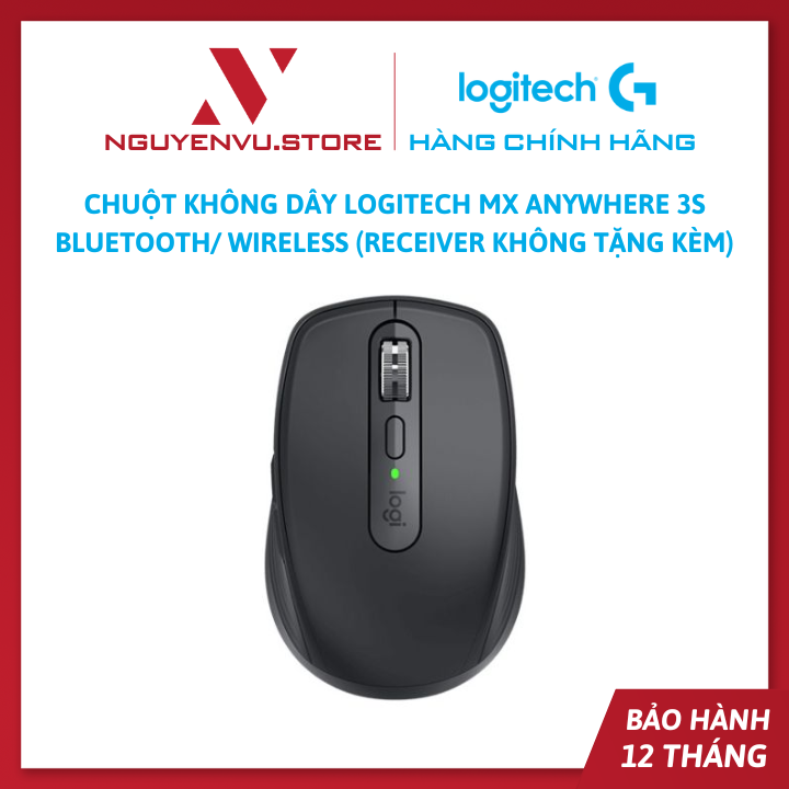 Chuột không dây Logitech MX Anywhere 3S Bluetooth/Wireless ( Logitech MX Anywhere 3 S - không kèm receiver) - Hàng chính hãng