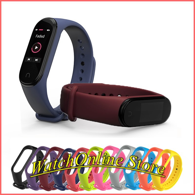 Dây đeo silicon cao cấp Mijobs dành cho Xiaomi miband 3/4