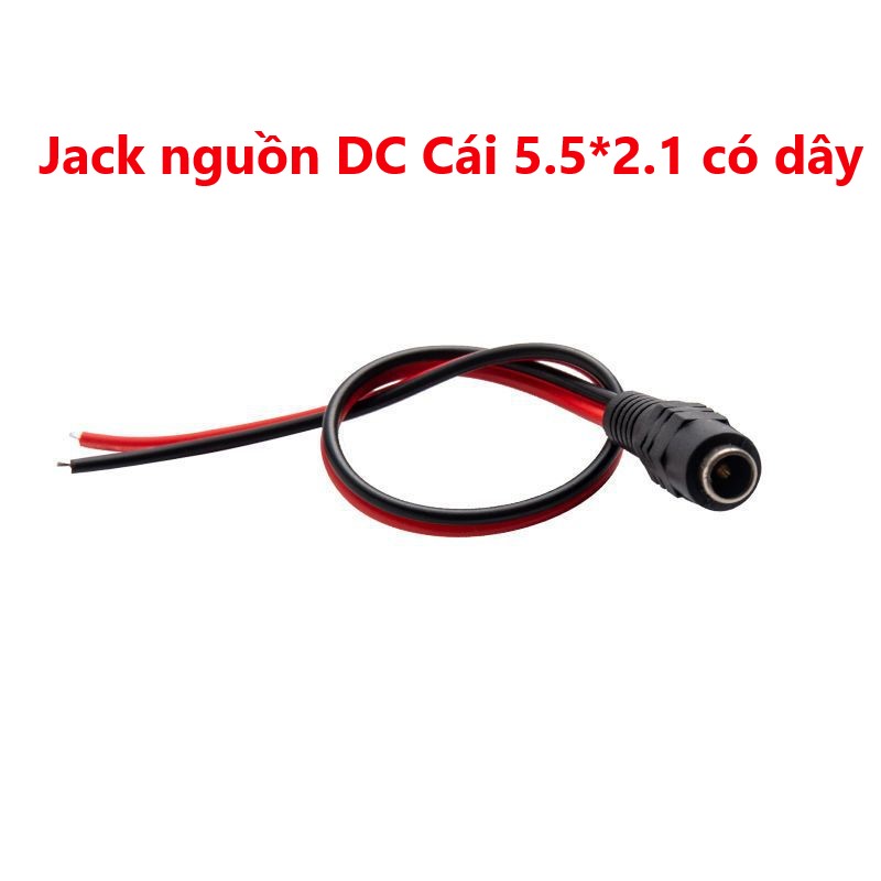 Jack nguồn DC Đực, Cái 5.5*2.1mm có dây dùng cho camera - Lõi dây đồng nguyên chất hàng xịn
