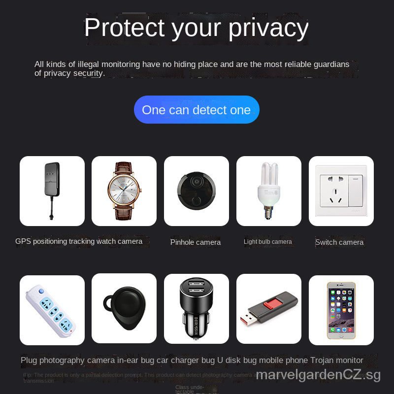 Anti-Eavesdropping Listener PositioningTracking Scanning Detector Anti-Theft Ho Camera Detector