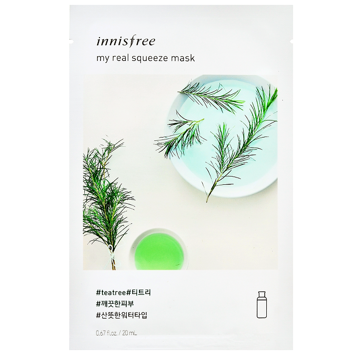 Bộ mặt nạ giấy Innisfree My Real Squeeze Mask 5 miếng