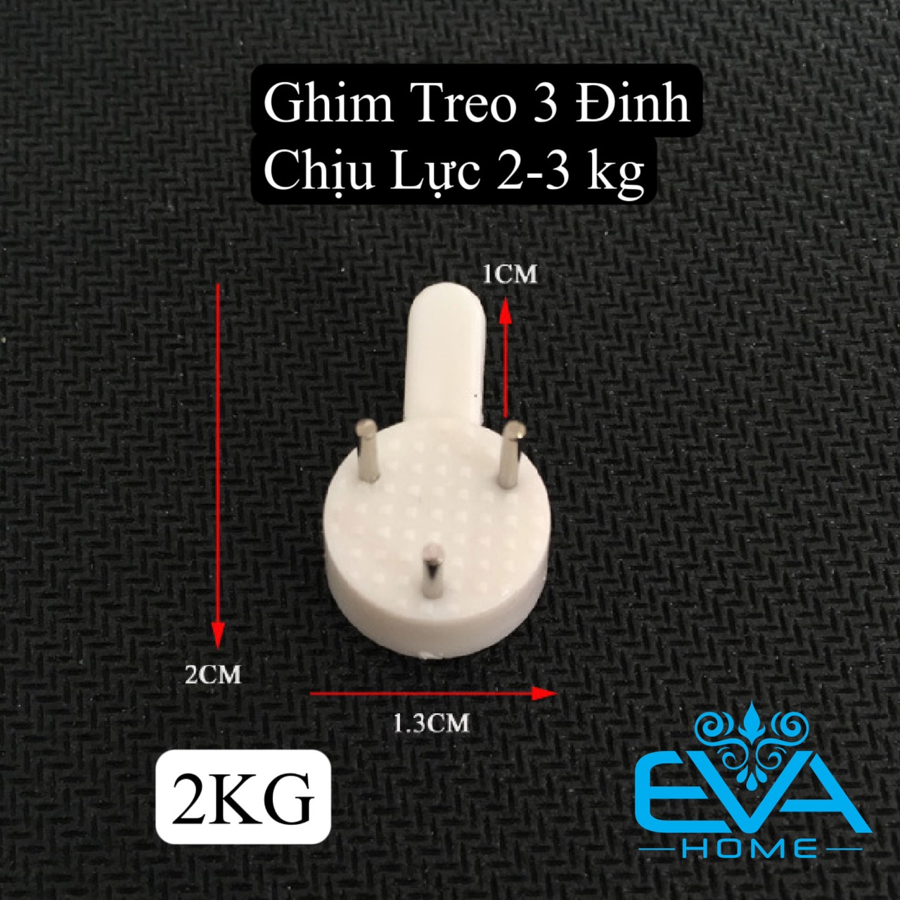 [HCM]BÔ 10 MỐC TREO GHIM TƯỜNG 4 ĐINH CHỊU LỰC 5 KG