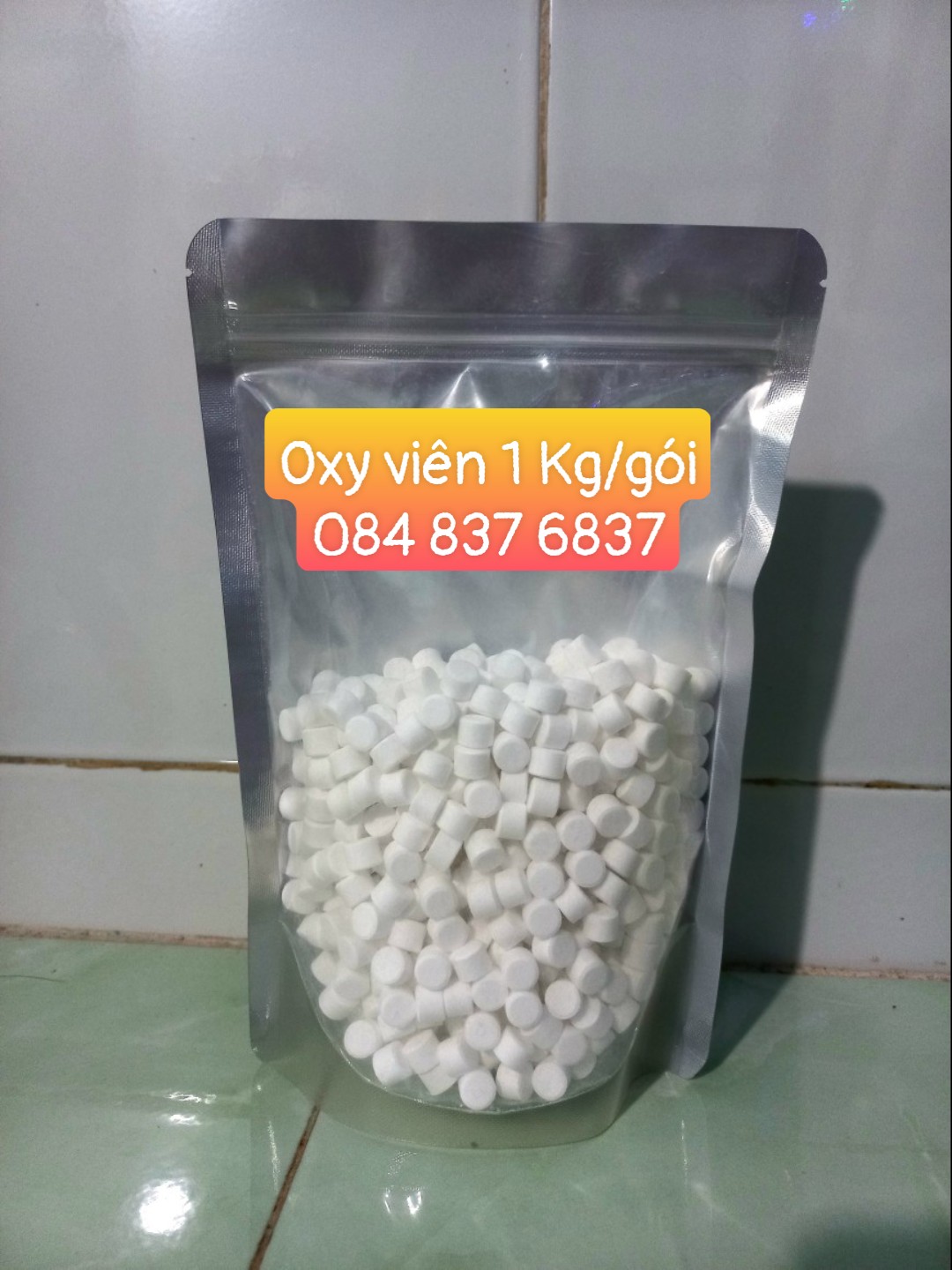 (freeship 11k đơn từ 99k) Oxy viên 1Kg, oxy hồ cá, viên oxy cung cấp oxy cho tôm cá
