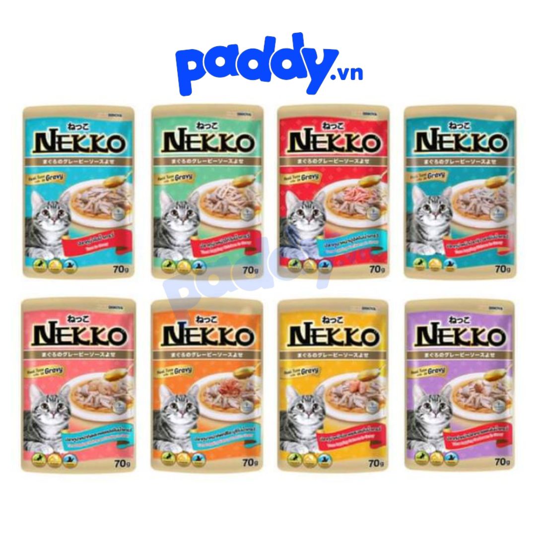 Pate Nekko Sốt Gravy Cho Mèo Mọi Lứa Tuổi (70g)