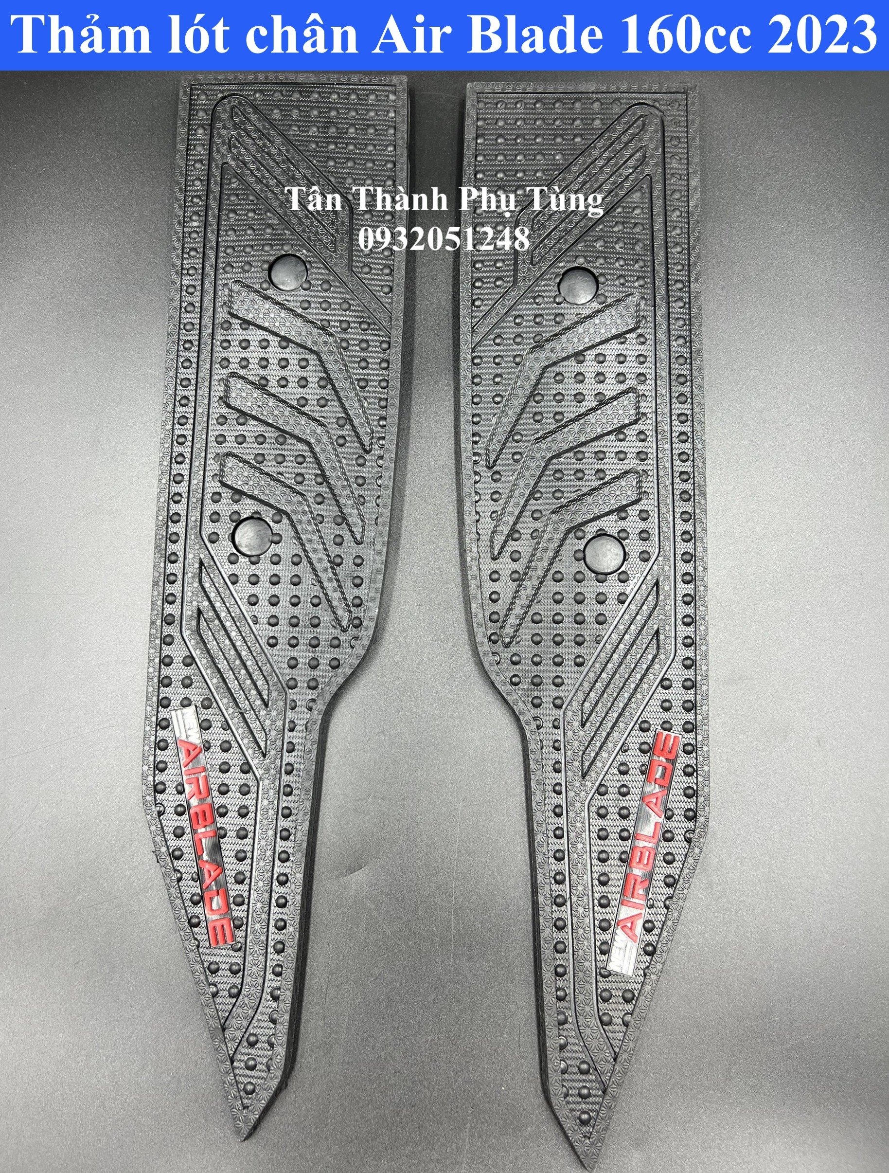 Thảm lót chân air blade 160cc 2023 - nhựa đen