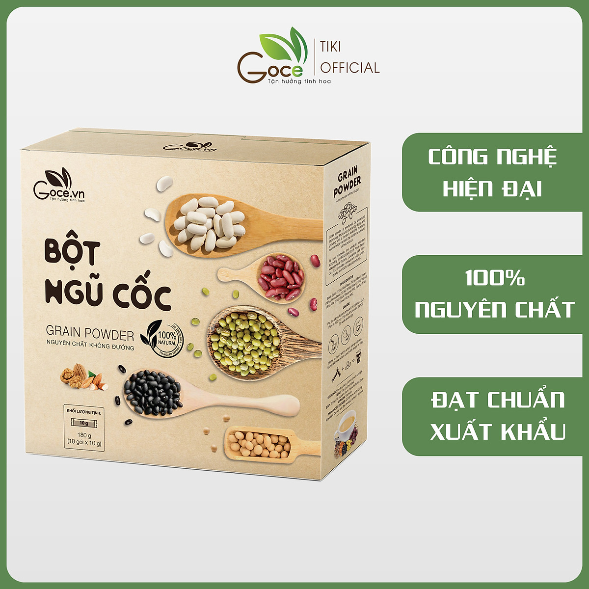 [Chính Hãng] - Bột ngũ cốc dinh dưỡng Goce 180g (18 gói x10g)