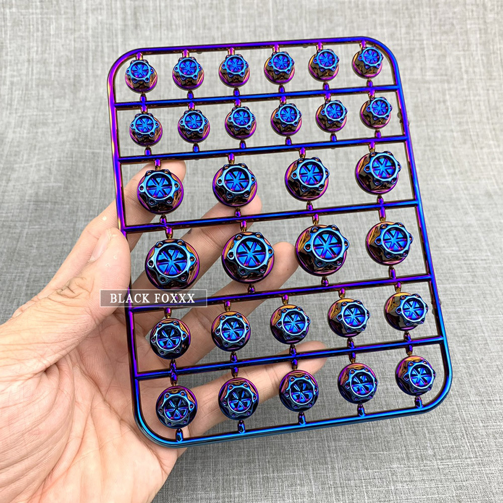 [HCM]Chụp Ốc Màu Xi Titan Trang Trí Xe Máy [ 1 Bộ 30 cái ]