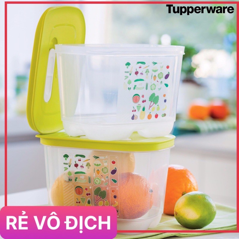 Hộp trữ mát Tupperware Vensmart 1.8L cao