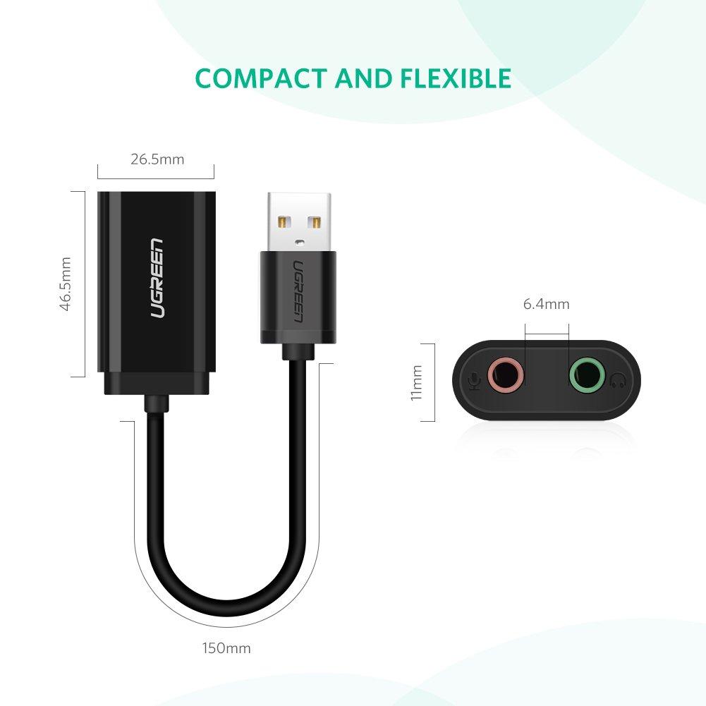 Cáp chuyển đổi USB Sound UGREEN 30724