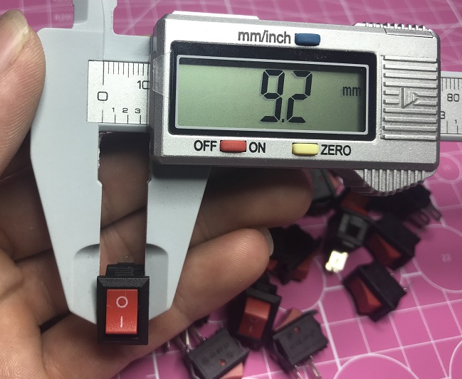 Bộ 10 Công Tắc Bập Bênh 3A 250V Công Tắc ON OFF mini
