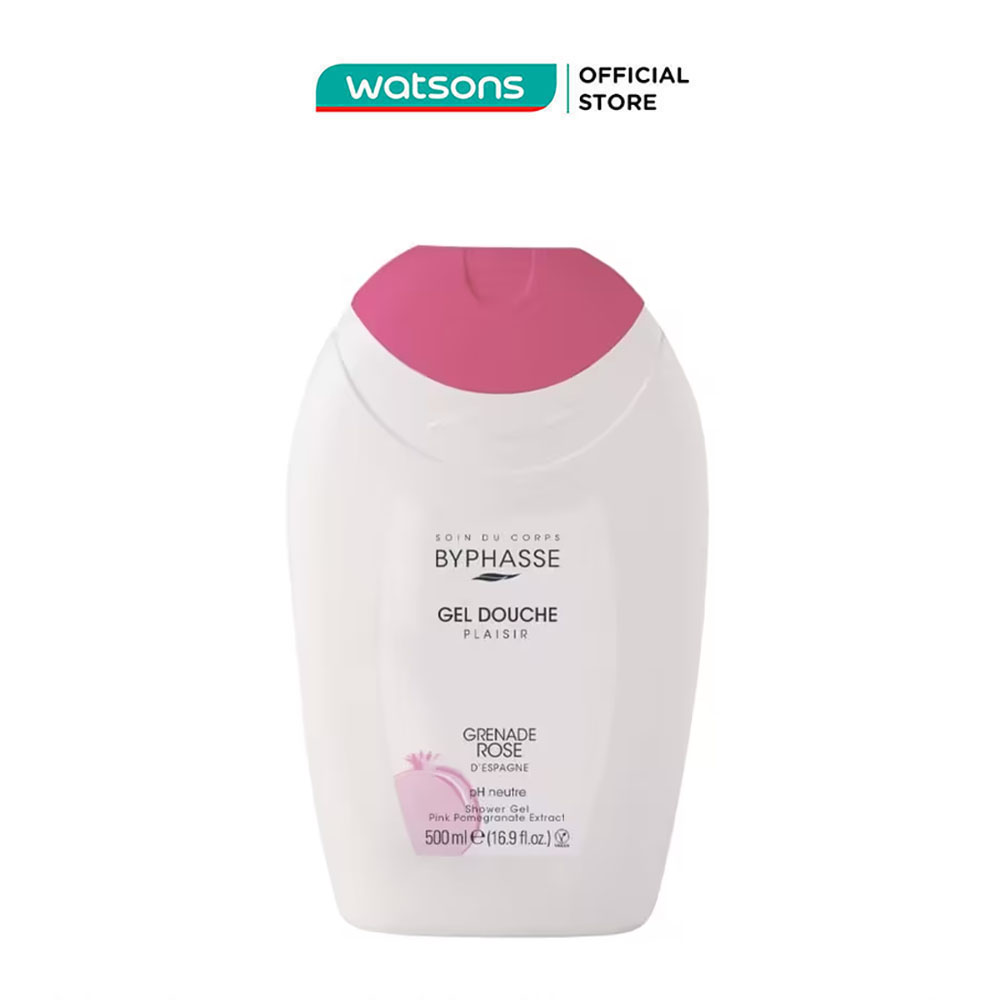 Gel tắm byphasse hương lựu hồng 500ml
