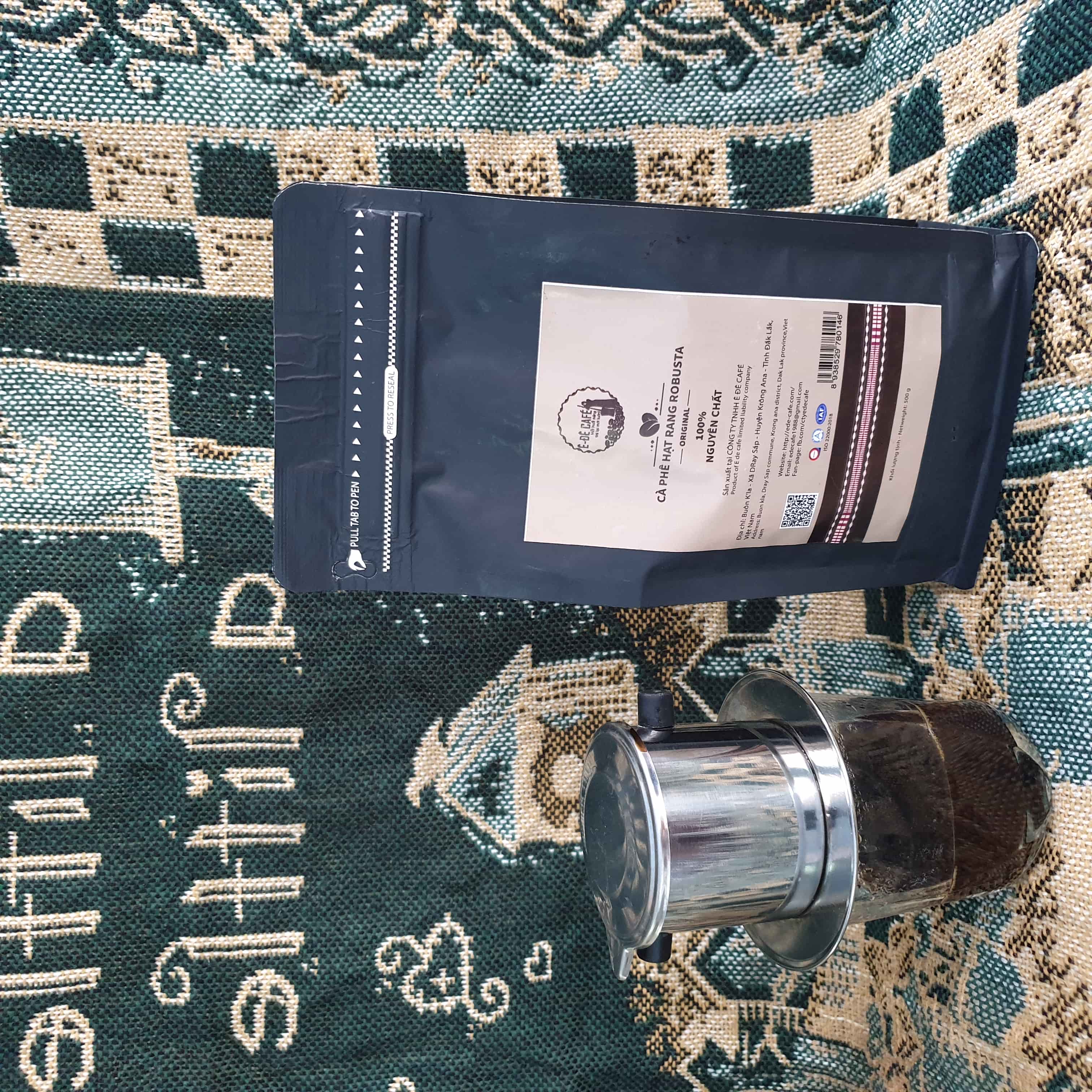 Cà Phê Hạt Rang Robusta Nguyên Chất 100% Thương Hiệu Ê Đê Cafe