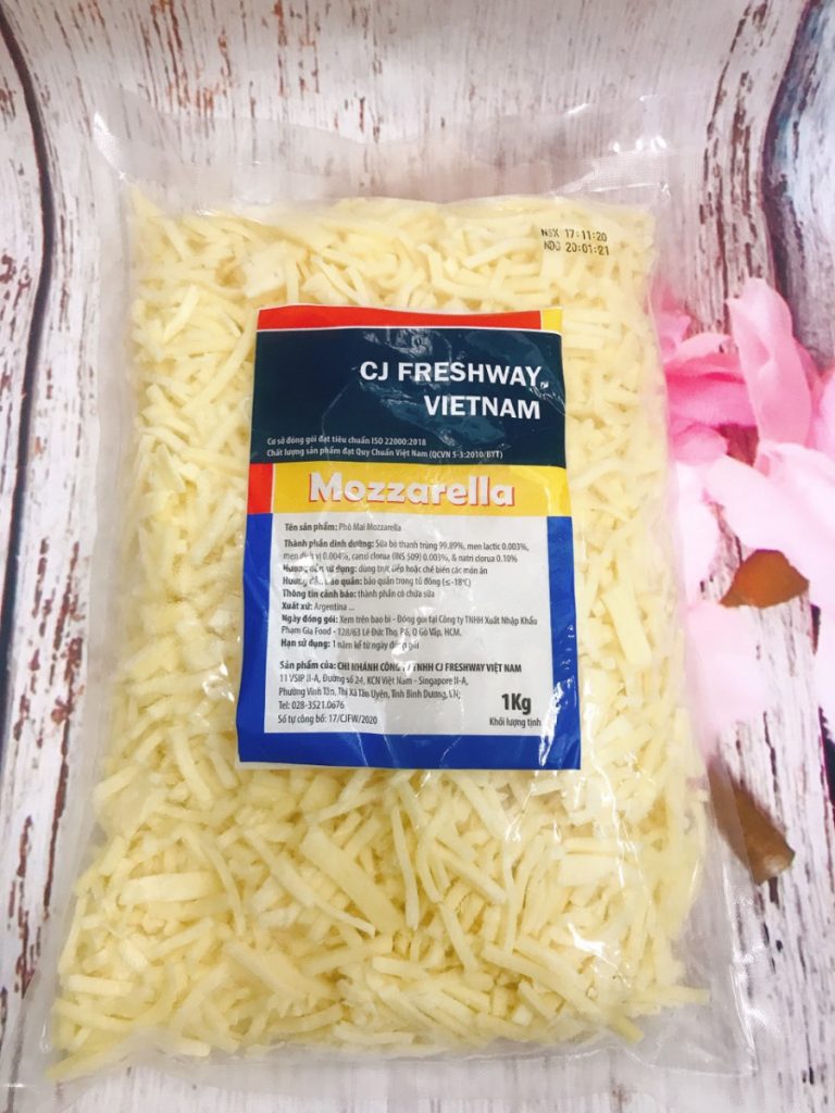 Phô Mai Mozzarella Bào Sợi Zelachi 1kg (Hàng đông lạnh - Không Đổi Trả Hàng)