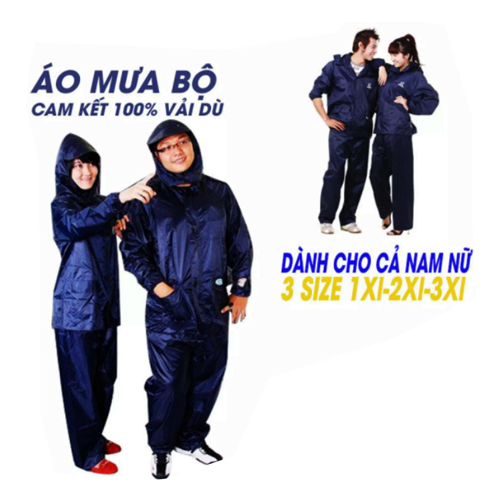 Áo Mưa Bộ - Cho Nam và Nữ - Món đồ thời trang không thể thiếu váo những lúc trời mưa.