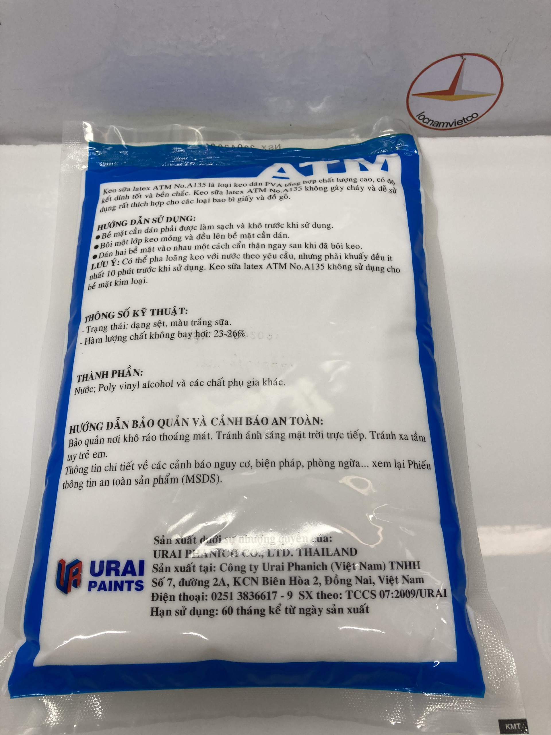 Glue, Latex Milk Glue for Simili Paper, 1kg Bag
